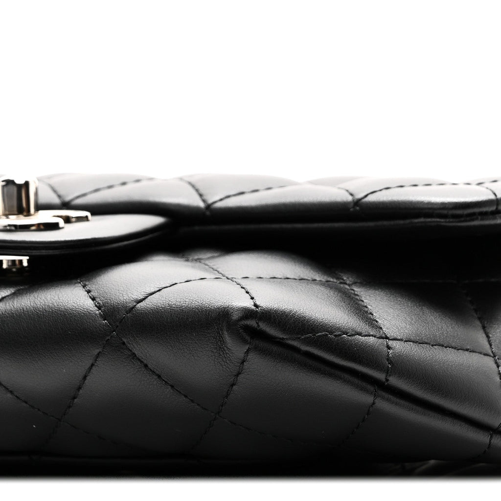 Chanel Calfskin Quilted CC Uniform Flap Belt Bag Black