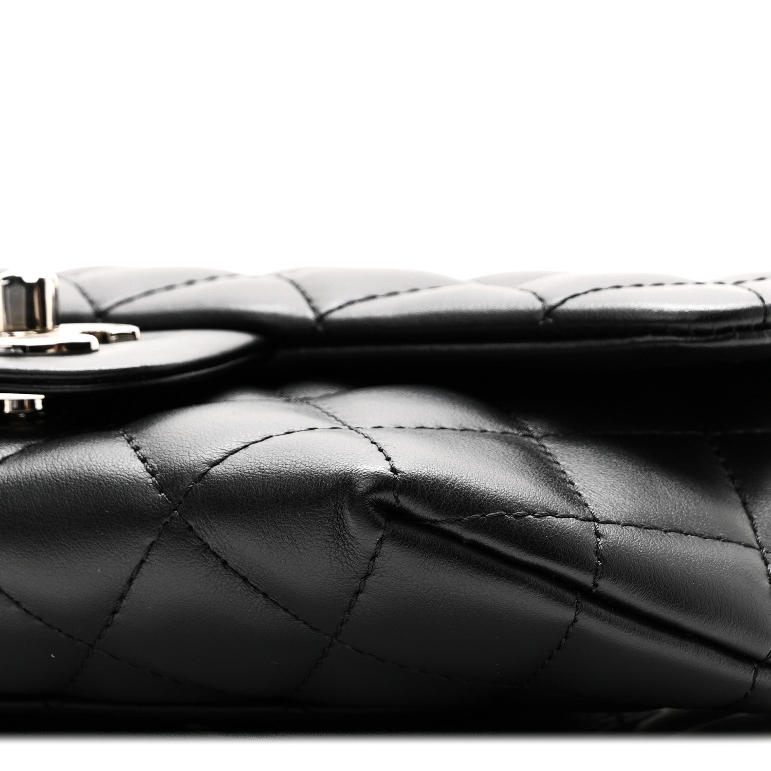Chanel Calfskin Quilted CC Uniform Flap Belt Bag Black