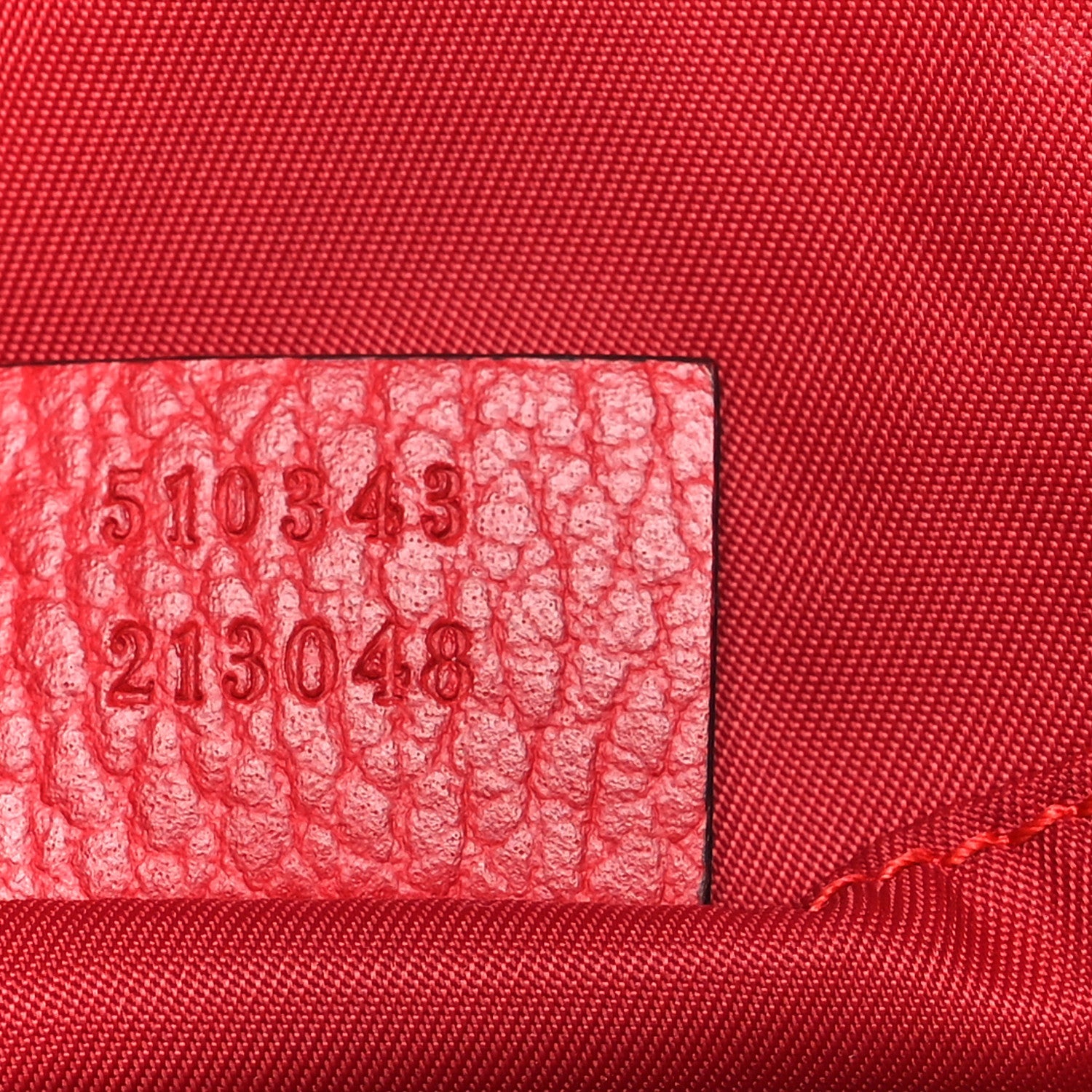 Gucci Nylon Monogram Medium Light Single Buckle Backpack Vibrant Red