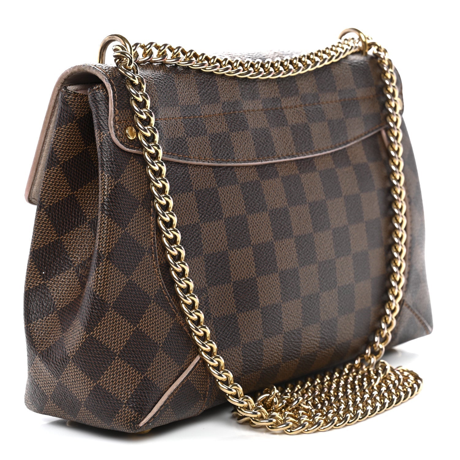 Louis Vuitton Damier Ebene Caissa Clutch Rose Ballerine