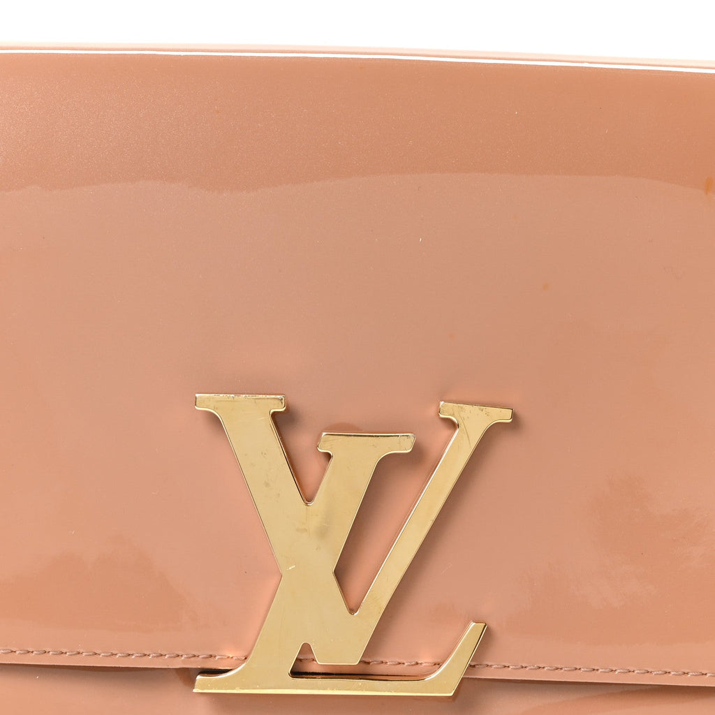 Louis Vuitton Patent Louise New Sobe Clutch Rose Velours