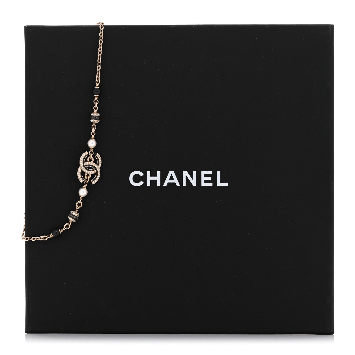 Glitter Enamel Crystal CC Beaded Choker Gold Black
