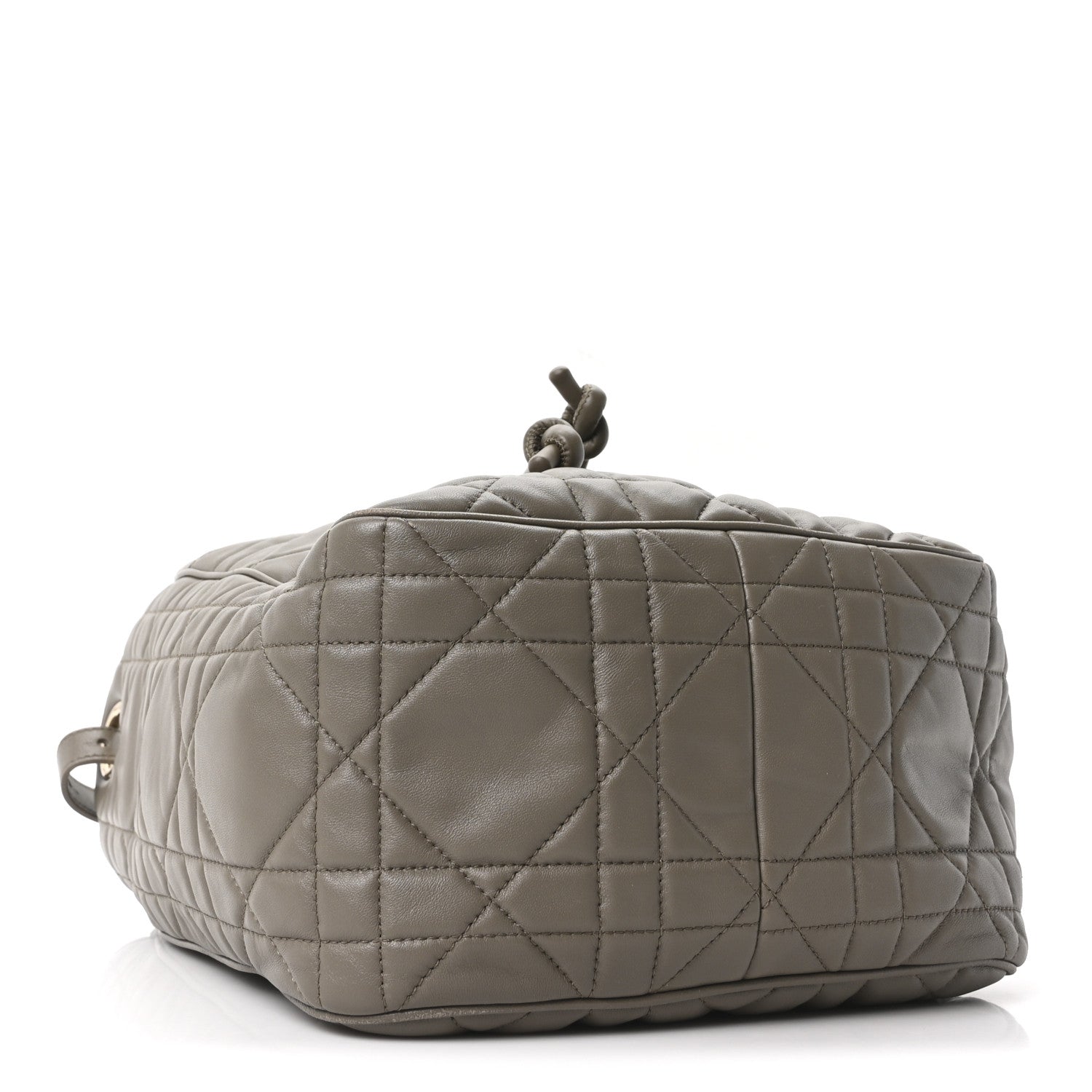 Christian Dior Calfskin Macrocannage Medium D-Motion Bag Clay Green