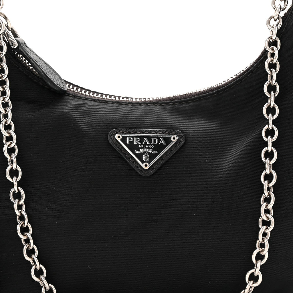 Prada Nylon Re-Edition 2005 Shoulder Bag Black