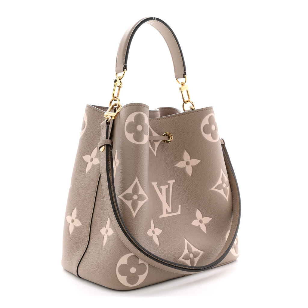 Louis Vuitton Empreinte Monogram Giant Neonoe MM Tourterelle Creme