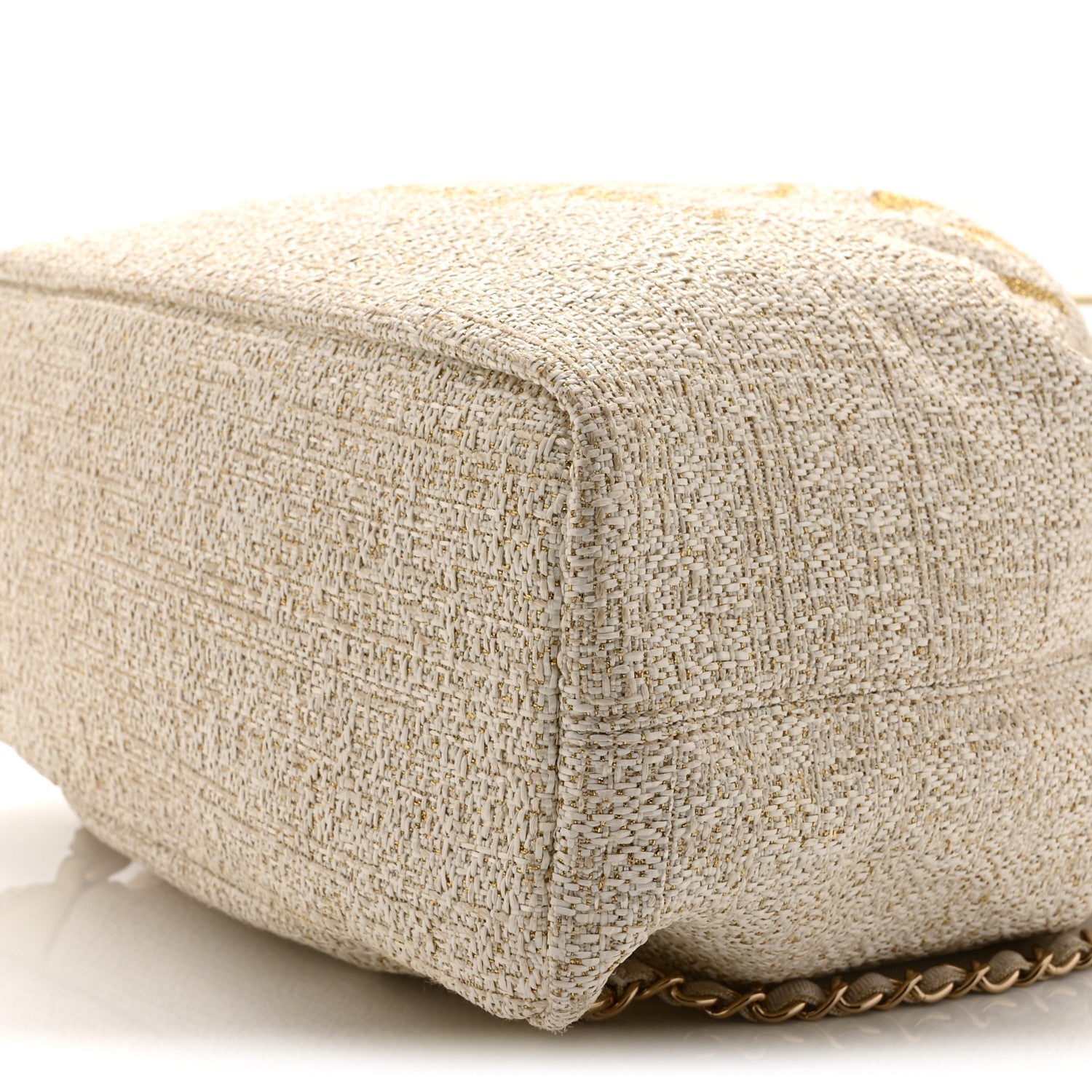 Chanel Canvas Large Deauville Backpack Light Beige