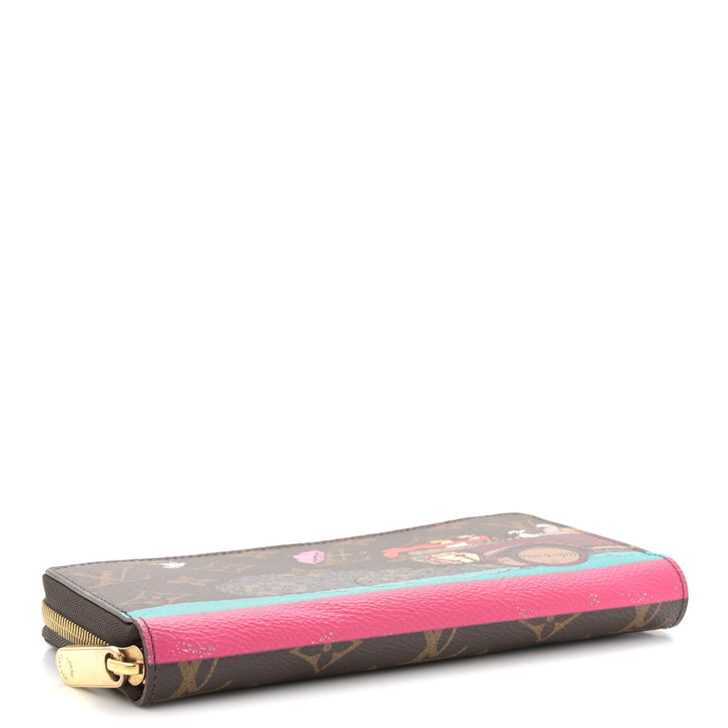 Louis Vuitton Monogram 2015 Christmas Animation Zippy Wallet Hibiscus