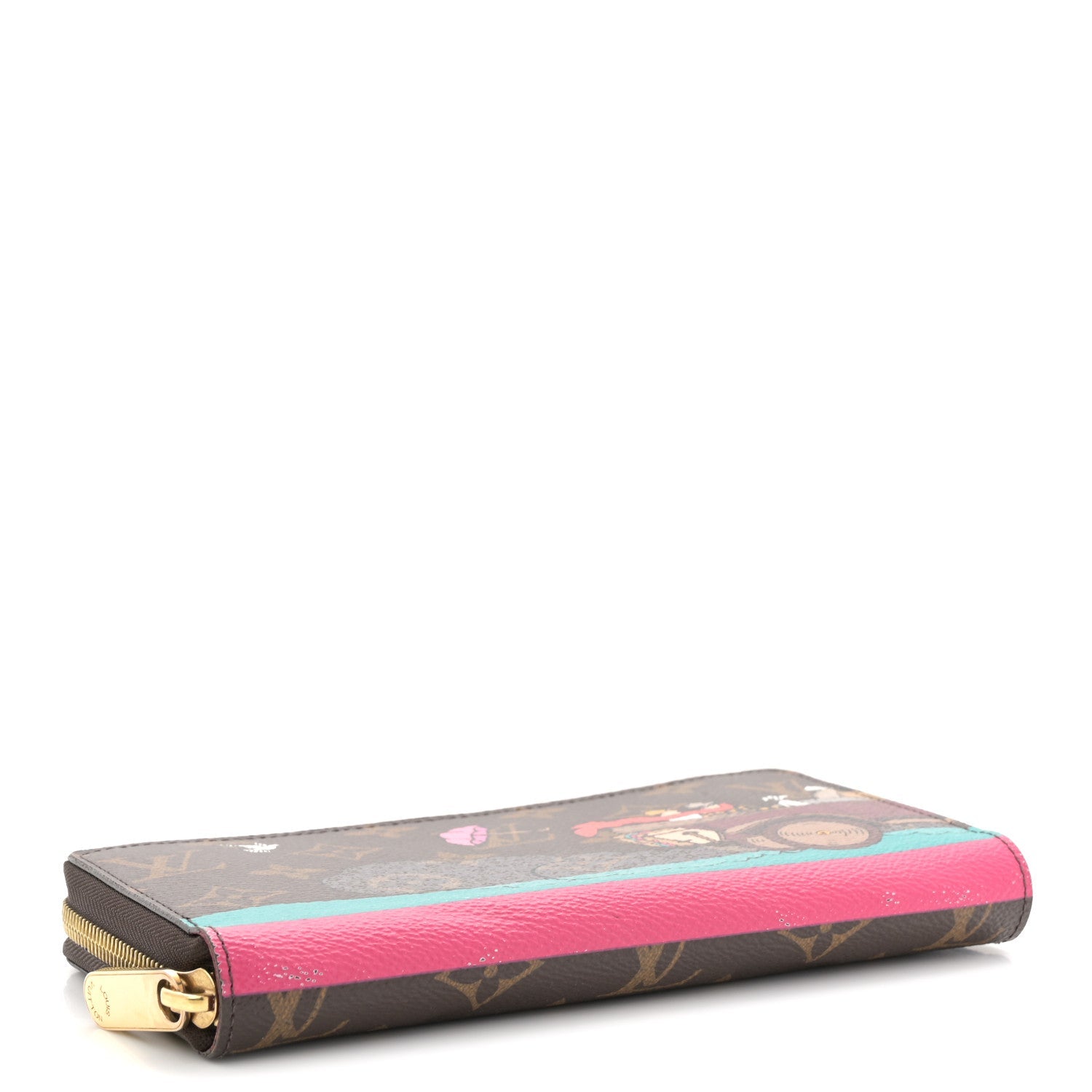 Louis Vuitton Monogram 2015 Christmas Animation Zippy Wallet Hibiscus
