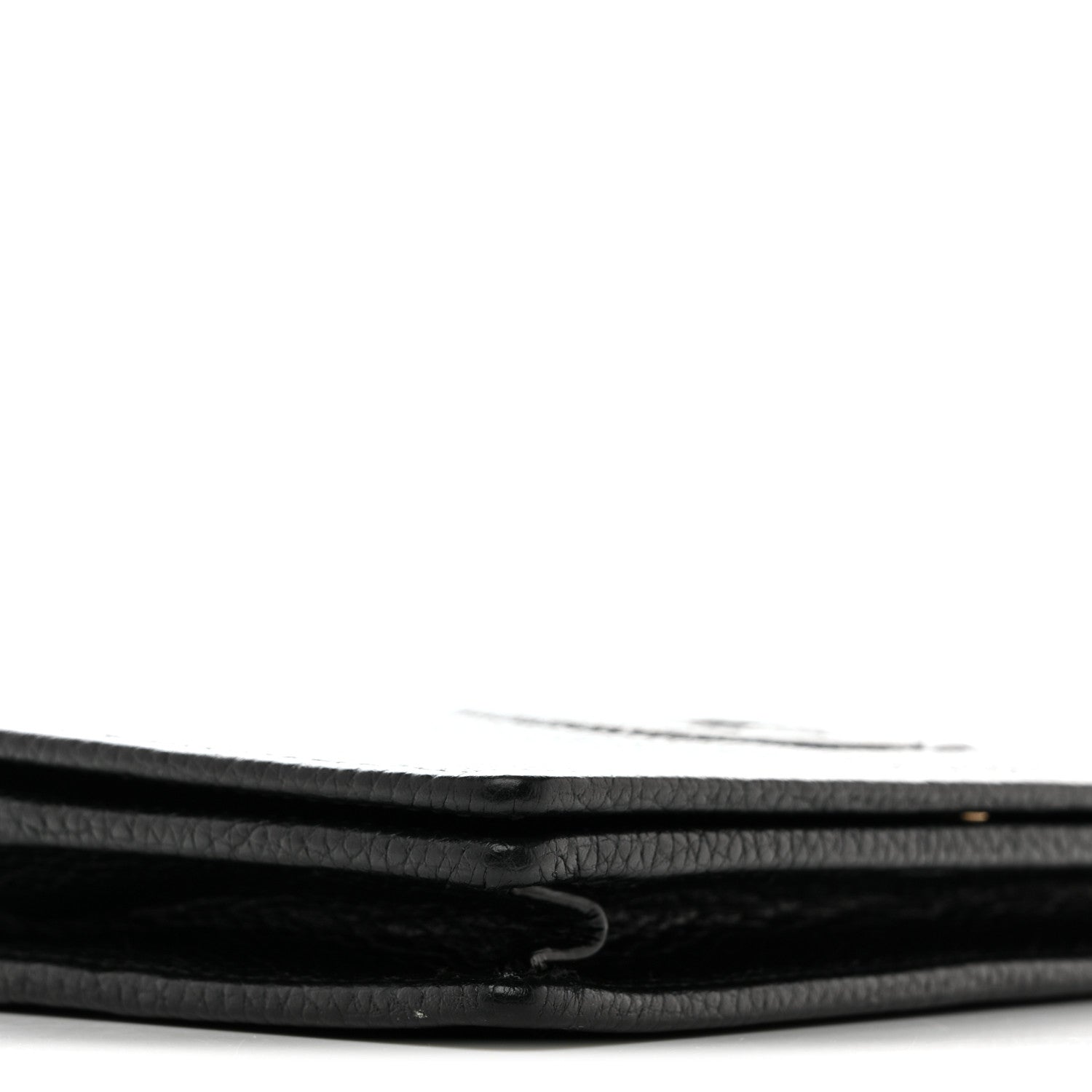Gucci Pebbled Calfskin Soho Wallet On Chain Black