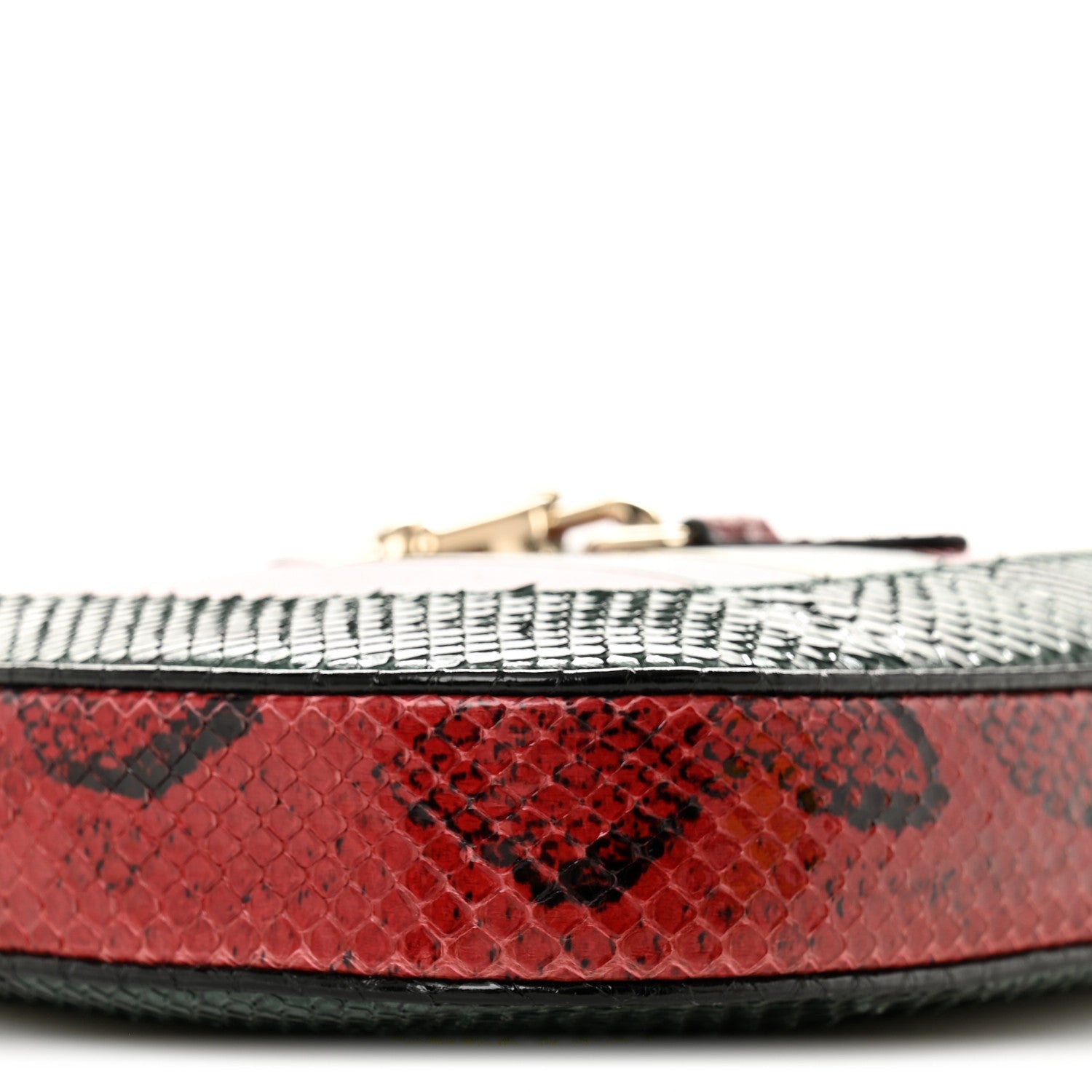 Gucci Snakeskin Web Small Jackie 1961 Hobo Green