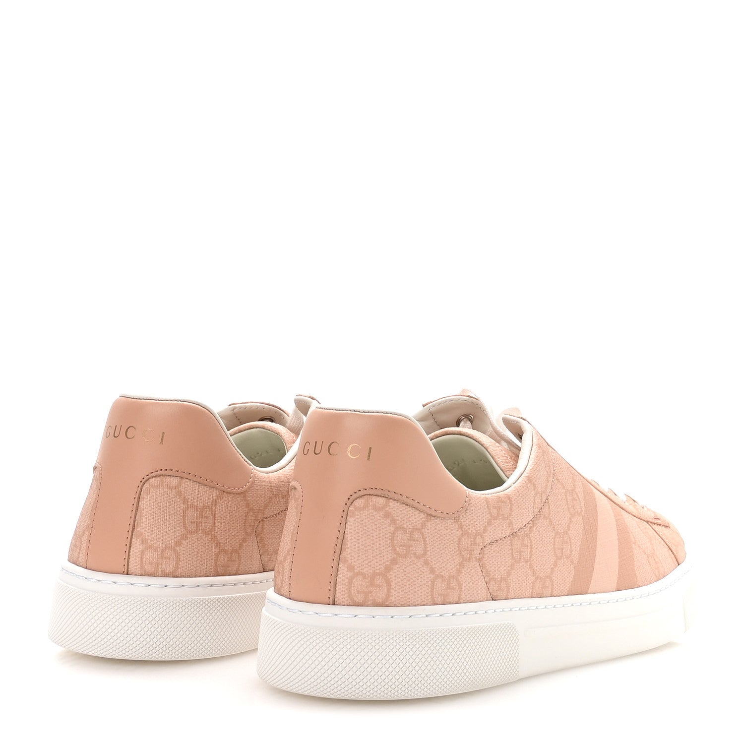 Gucci GG Supreme Tonal Web Womens New Ace Sneakers 41 Pink