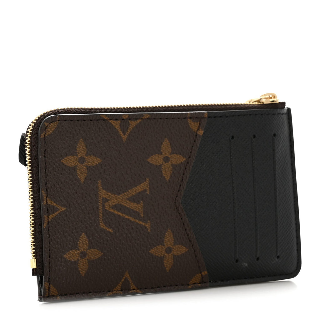 Louis Vuitton Monogram Recto Verso Card Holder Black