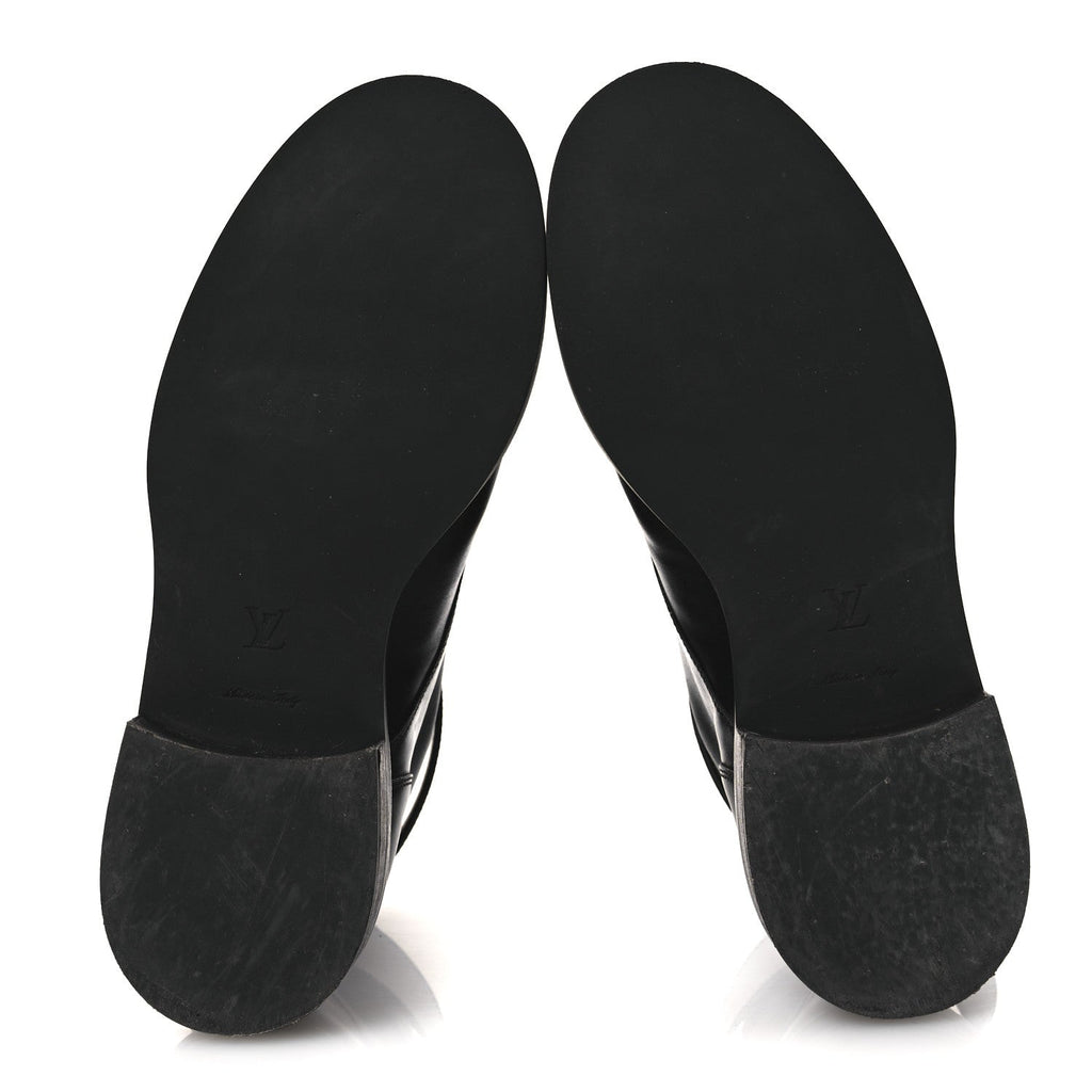 Louis Vuitton Calfskin Wonderland Ranger Boots 37.5 Black
