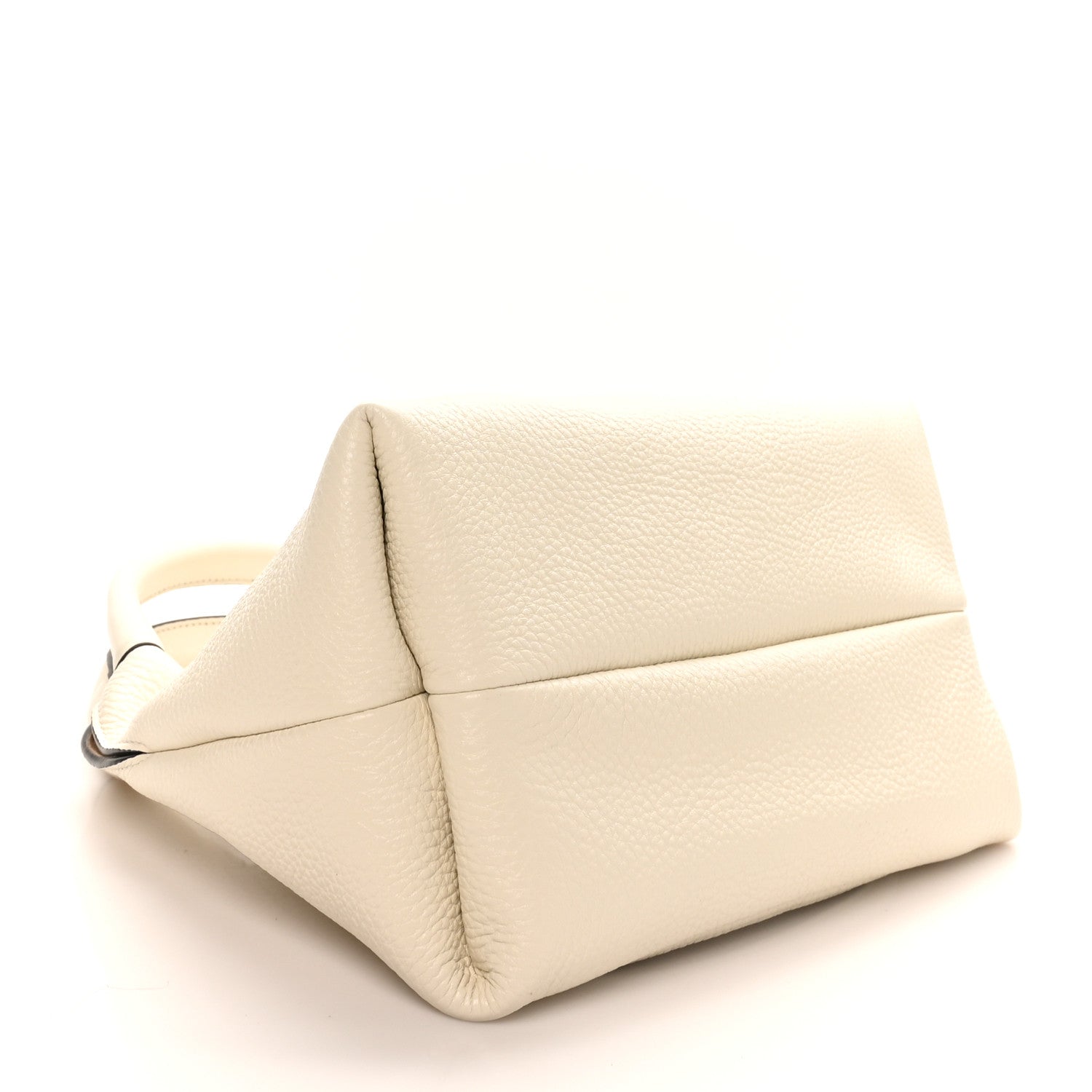Gucci Grained Calfskin Softbit Medium Shoulder Bag White