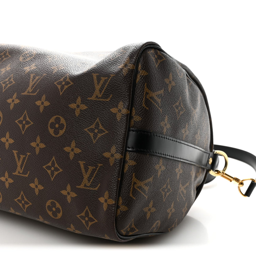 Louis Vuitton Monogram My World Tour Speedy Bandouliere 30 Black