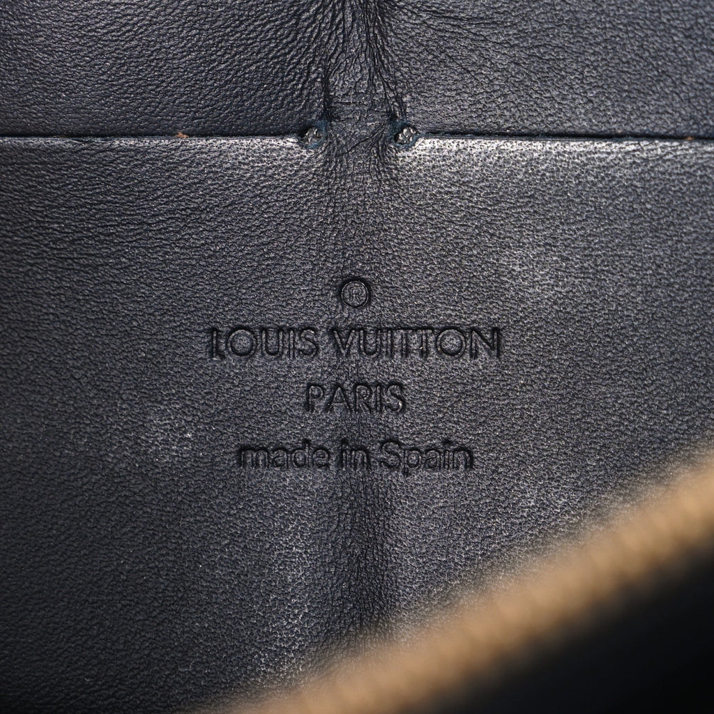 Louis Vuitton Vernis Leopard Zippy Wallet Blue Infini