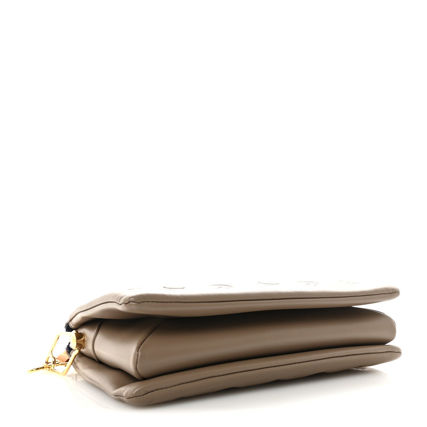 Louis Vuitton Lambskin Embossed Monogram Coussin PM Taupe