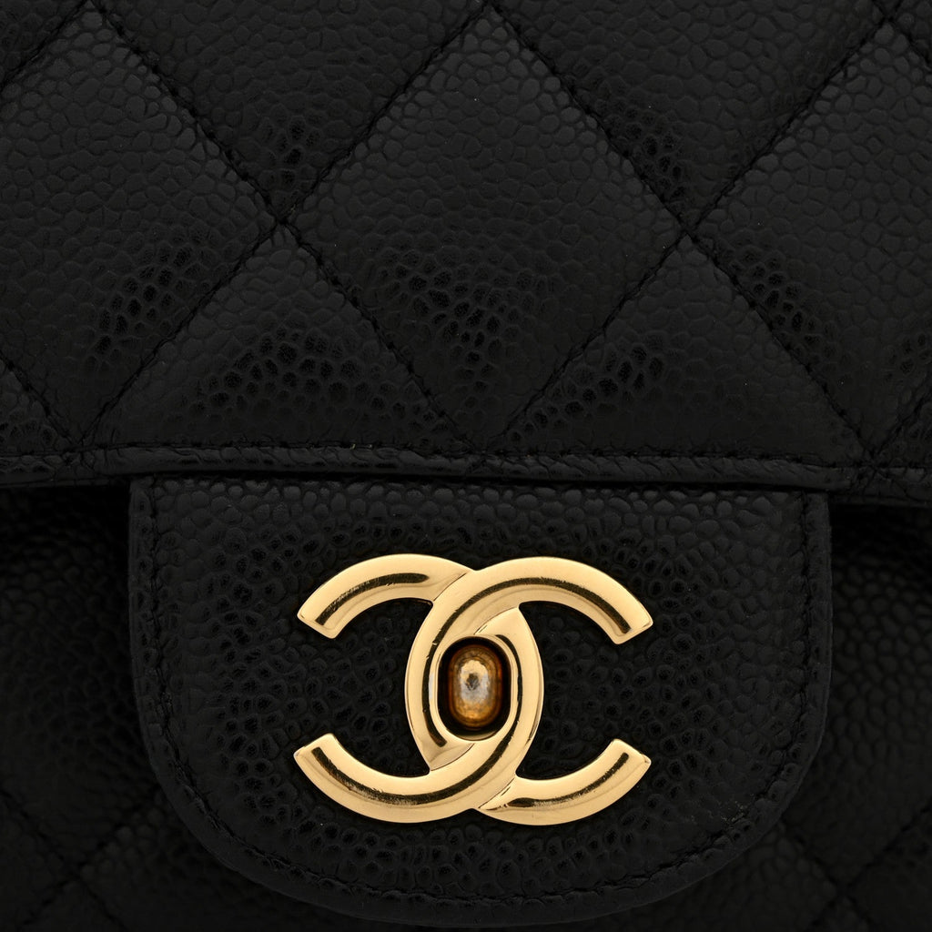 Chanel Caviar Maxi Single Flap Black