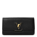 Louis Vuitton Taurillon Capucines Wallet Black