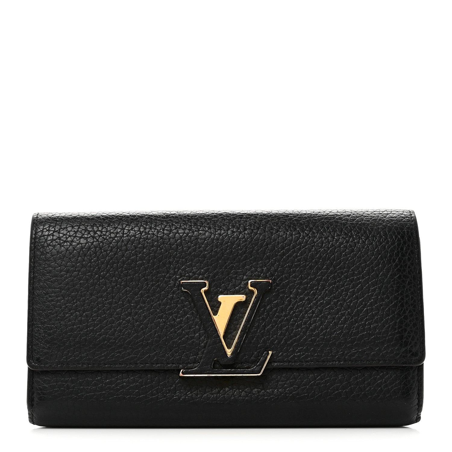 Louis Vuitton Taurillon Capucines Wallet Black
