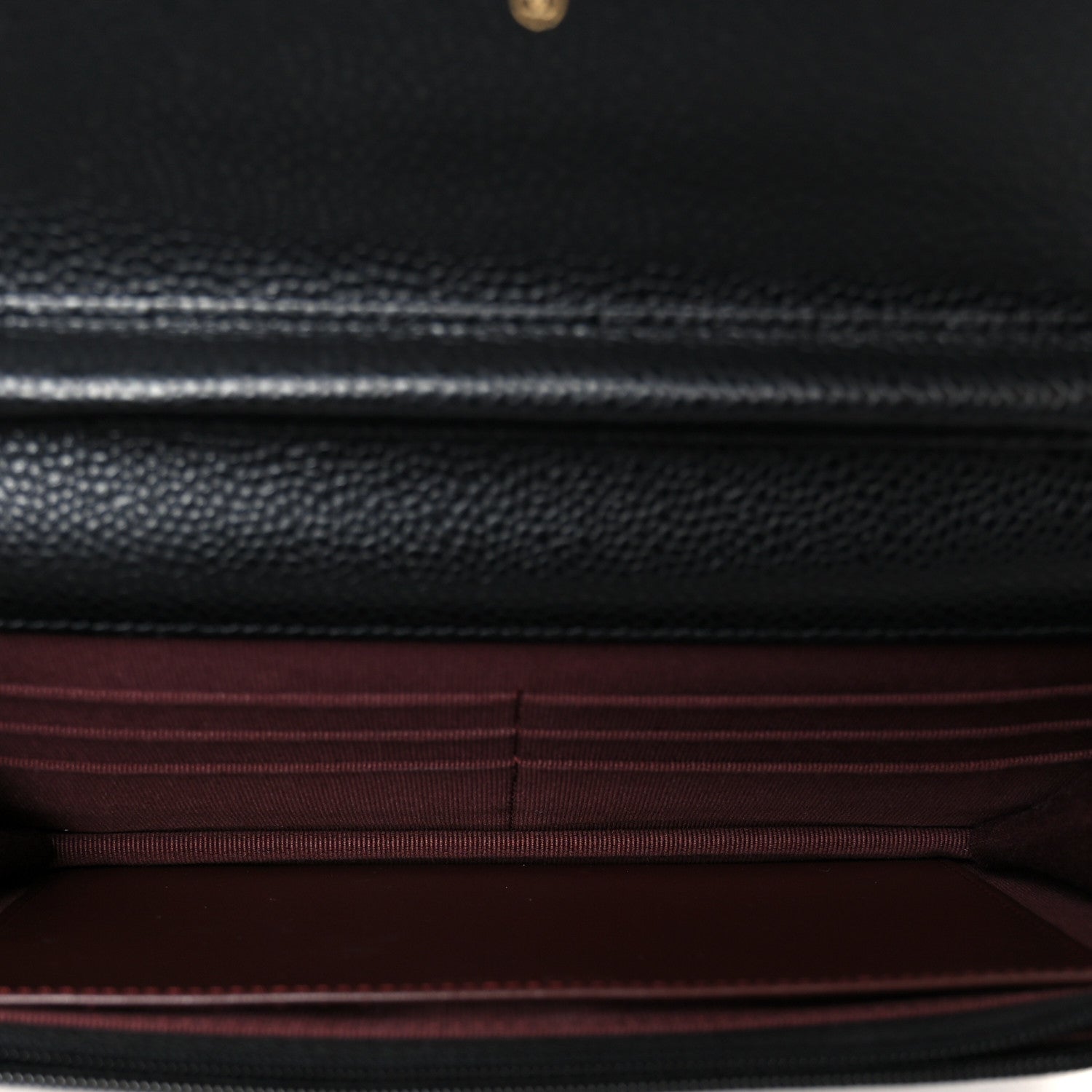 Chanel Caviar Quilted Wallet on Chain WOC Black