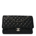 Chanel Caviar Quilted Medium Double Flap Black
