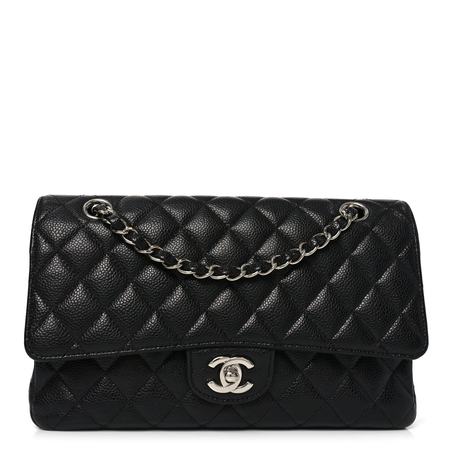 Chanel Caviar Quilted Medium Double Flap Black