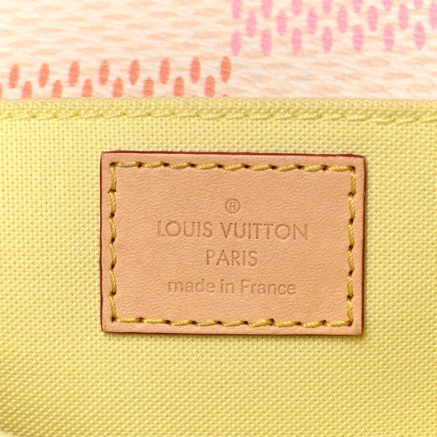 Louis Vuitton Damier Giant Pochette Metis East West Peach