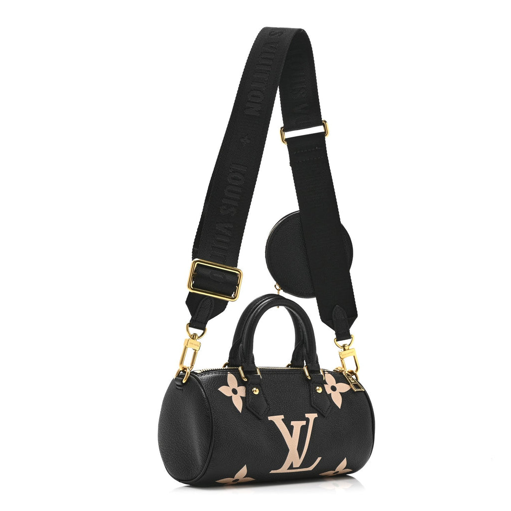 Louis Vuitton Empreinte Monogram Giant Papillon BB Black Beige