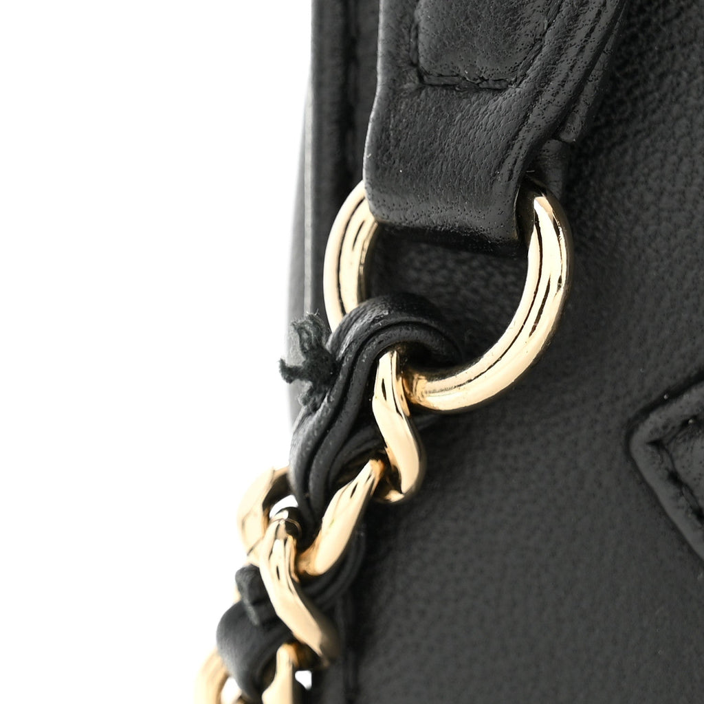 Chanel Lambskin CC Mania Flap Bag Black