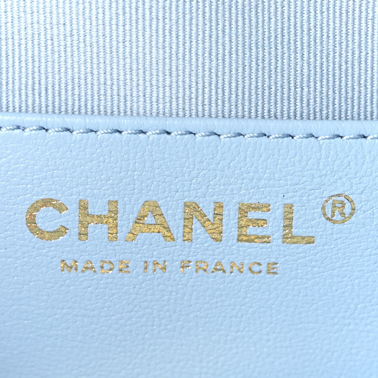 Chanel Lambskin Quilted CC In Love Heart Bag Light Blue