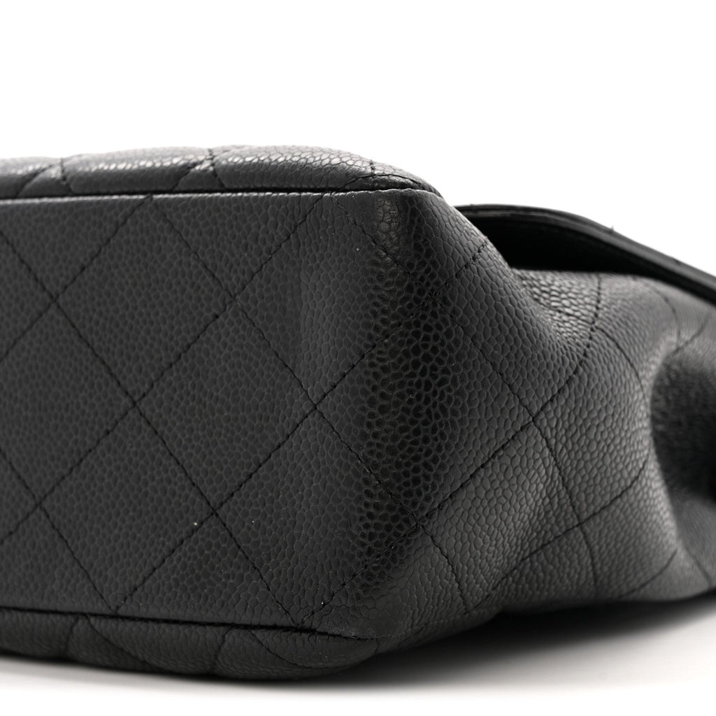 Chanel Caviar Quilted Jumbo Single Flap Black