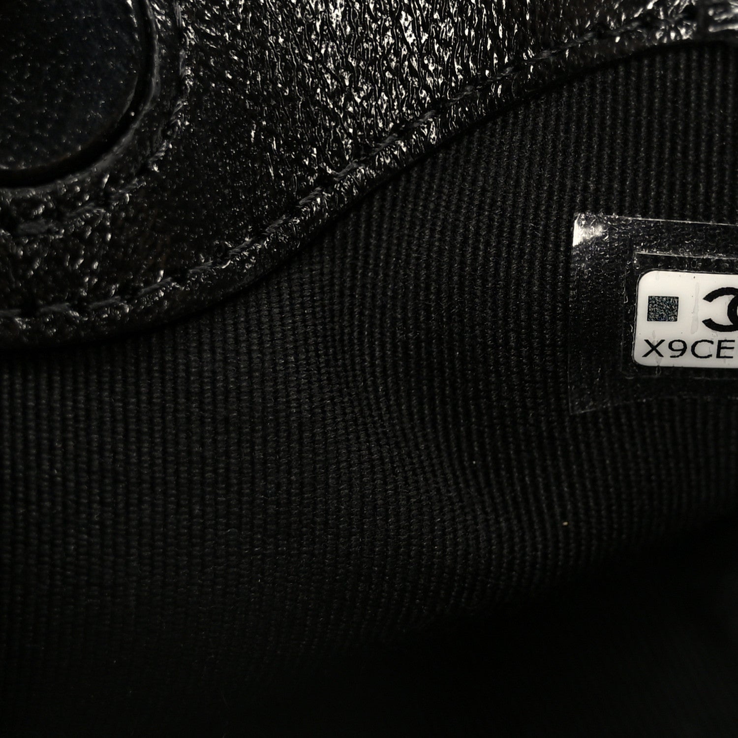 Chanel Shiny Lambskin Quilted Micro 31 Clutch With Chain Black