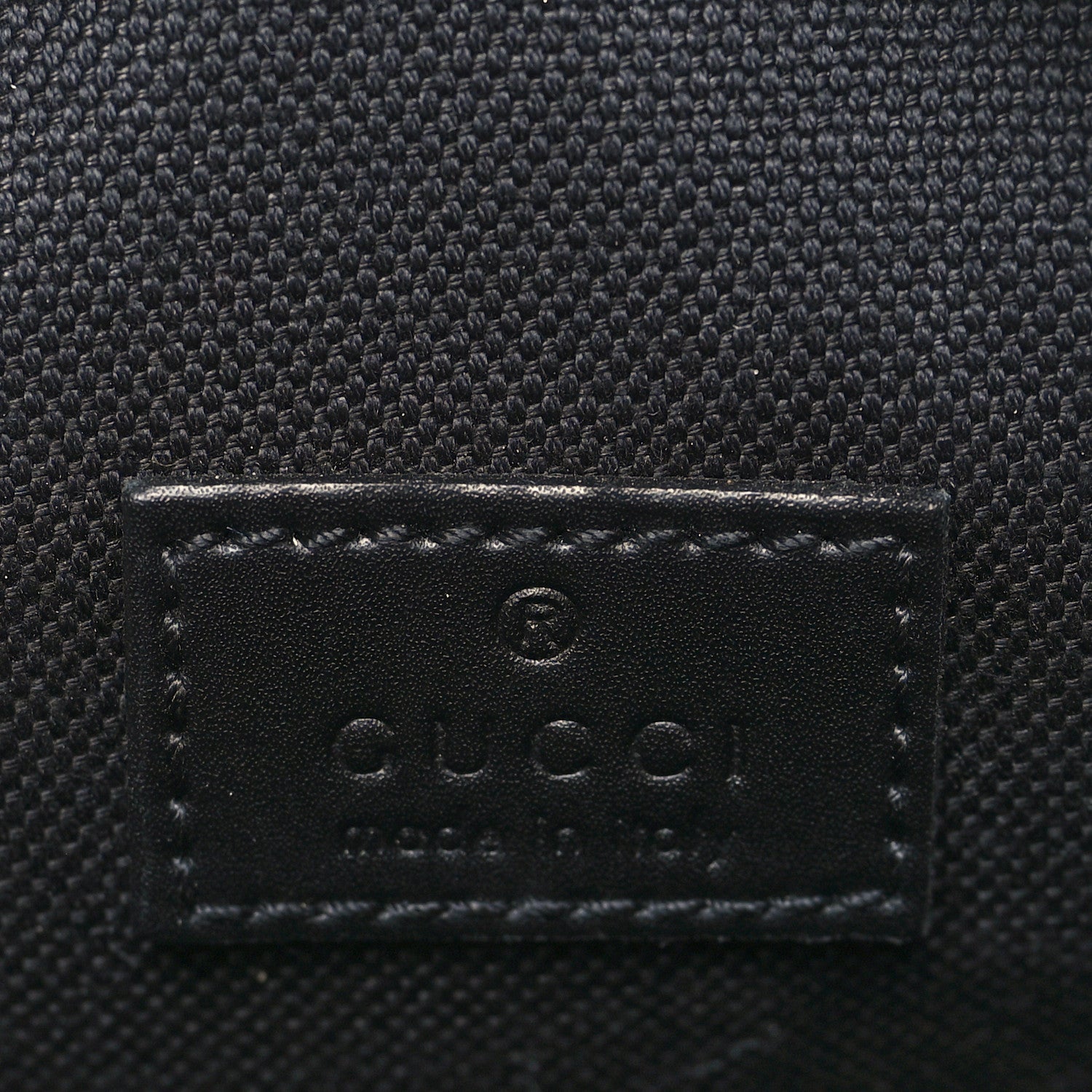 Gucci GG Supreme Monogram Appia Calfskin Web Small Camera Messenger Bag Black Grey