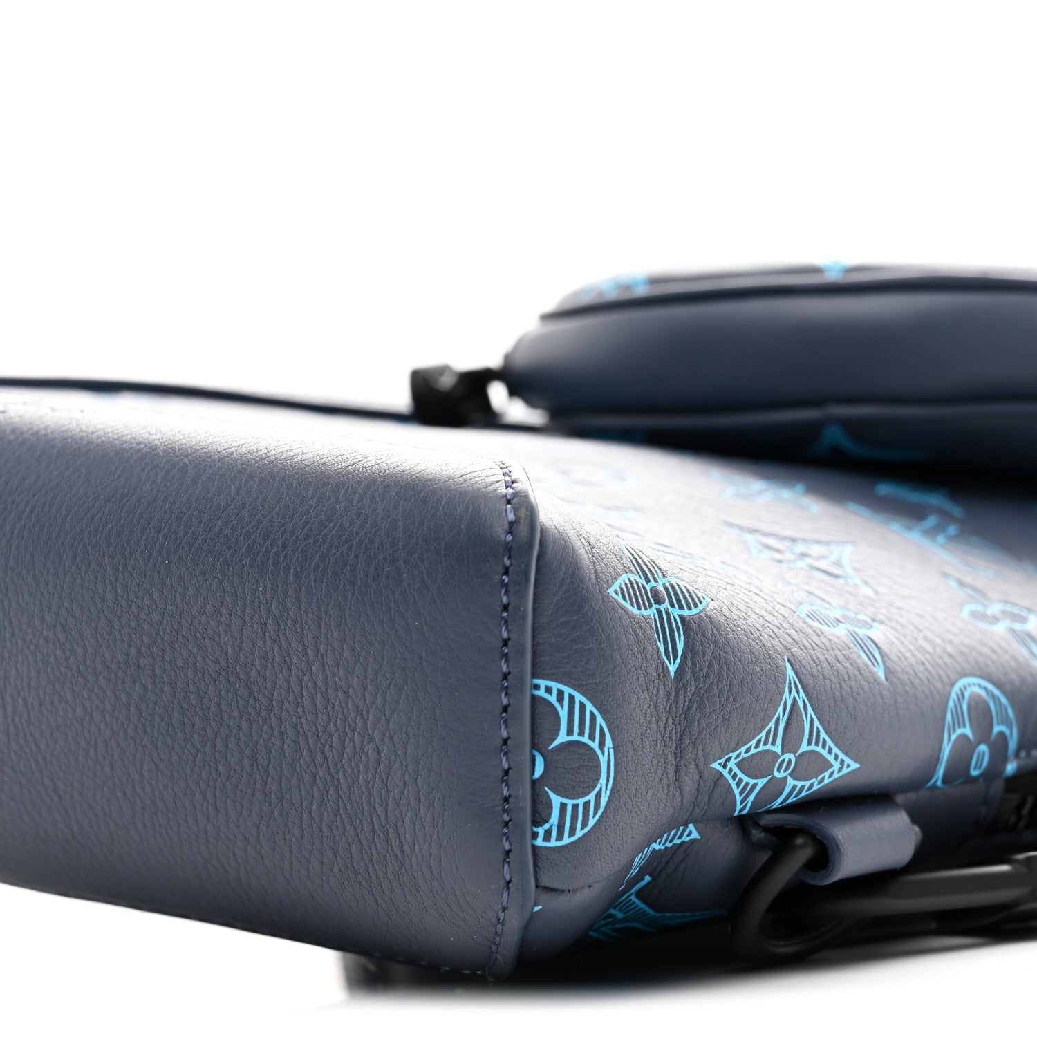 Louis Vuitton Monogram Shadow Duo Slingbag Navy River Blue