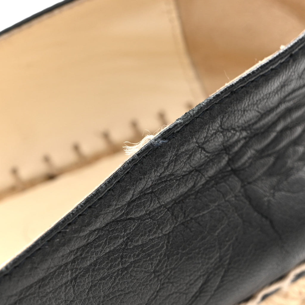 Lambskin CC Espadrilles 38 Dark Navy