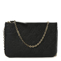 Louis Vuitton Empreinte Double Zip Pochette Black