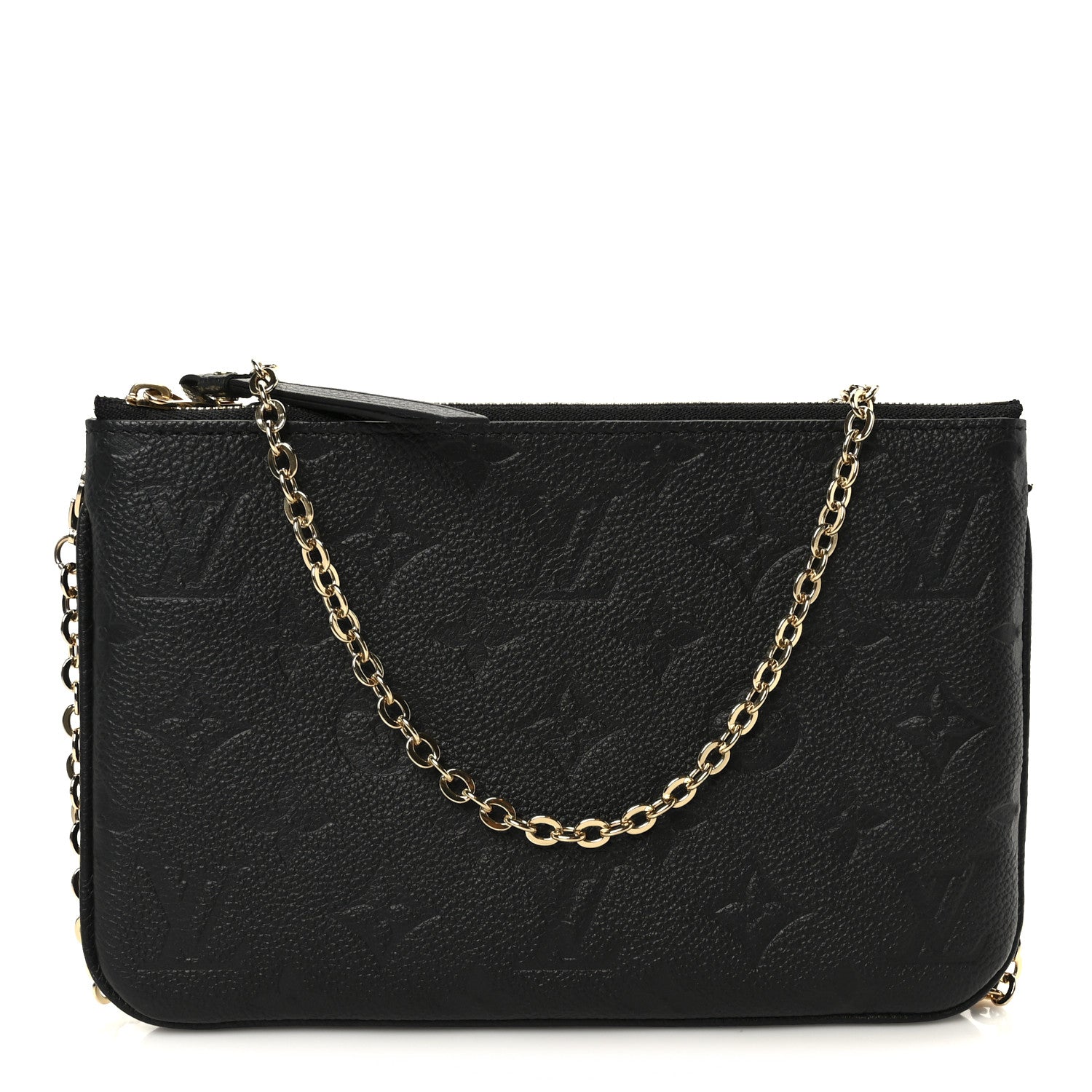 Louis Vuitton Empreinte Double Zip Pochette Black