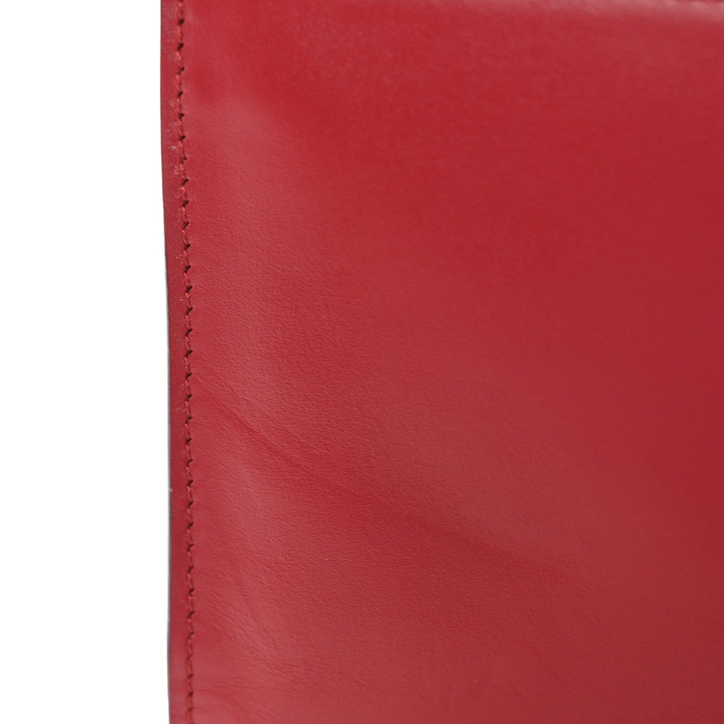 Gucci Smooth Calfskin Small Zumi Top Handle Shoulder Bag Hibiscus Red
