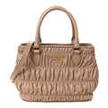 Prada Nappa Gaufre Small Tote Cipria