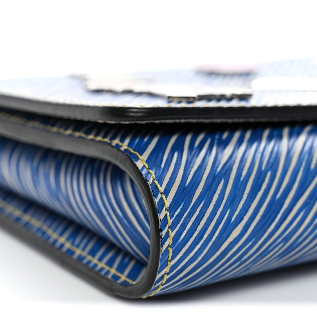 Louis Vuitton Epi Pins Twist Chain Wallet Denim Light