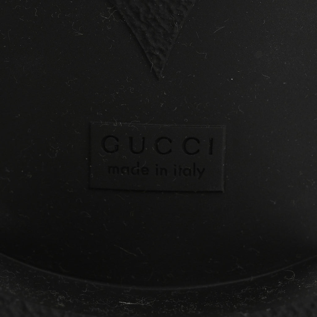 Gucci Rubber Double G Womens Rain Boots 37 Black
