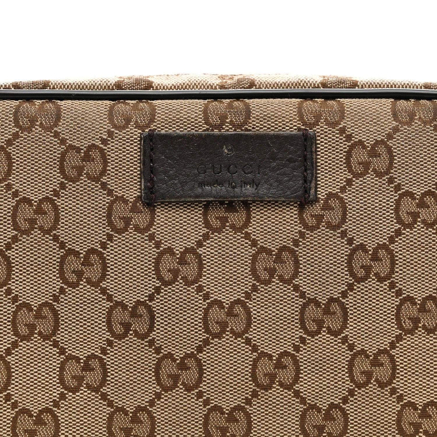 Gucci Monogram Belt Bag Dark Brown