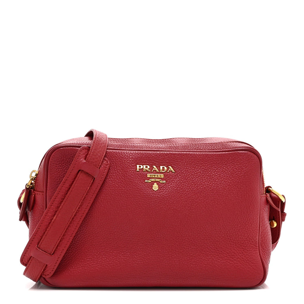 Prada Vitello Phenix Camera Bag Rosso