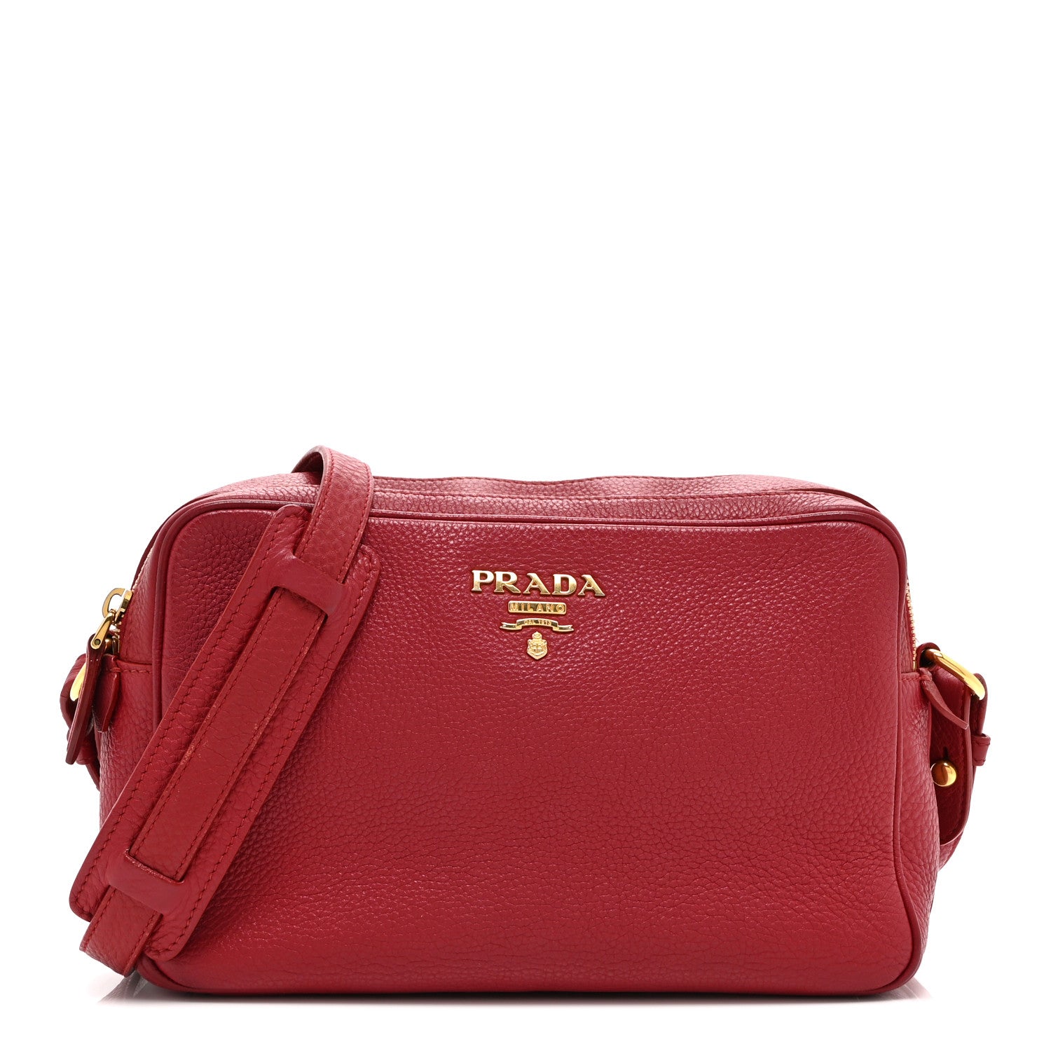 Prada Vitello Phenix Camera Bag Rosso