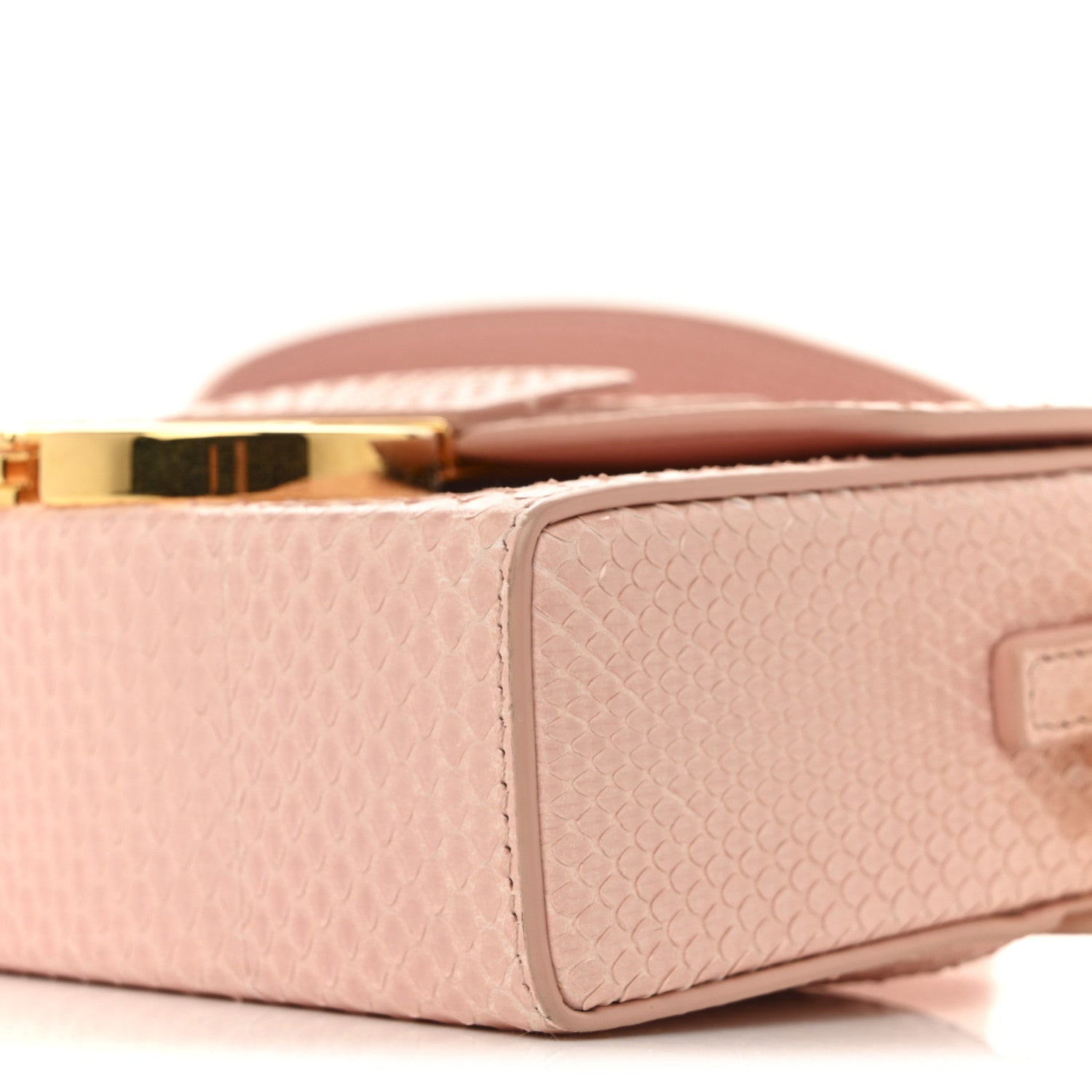 Christian Dior Snakeskin 30 Montaigne Box Bag Rose Clair