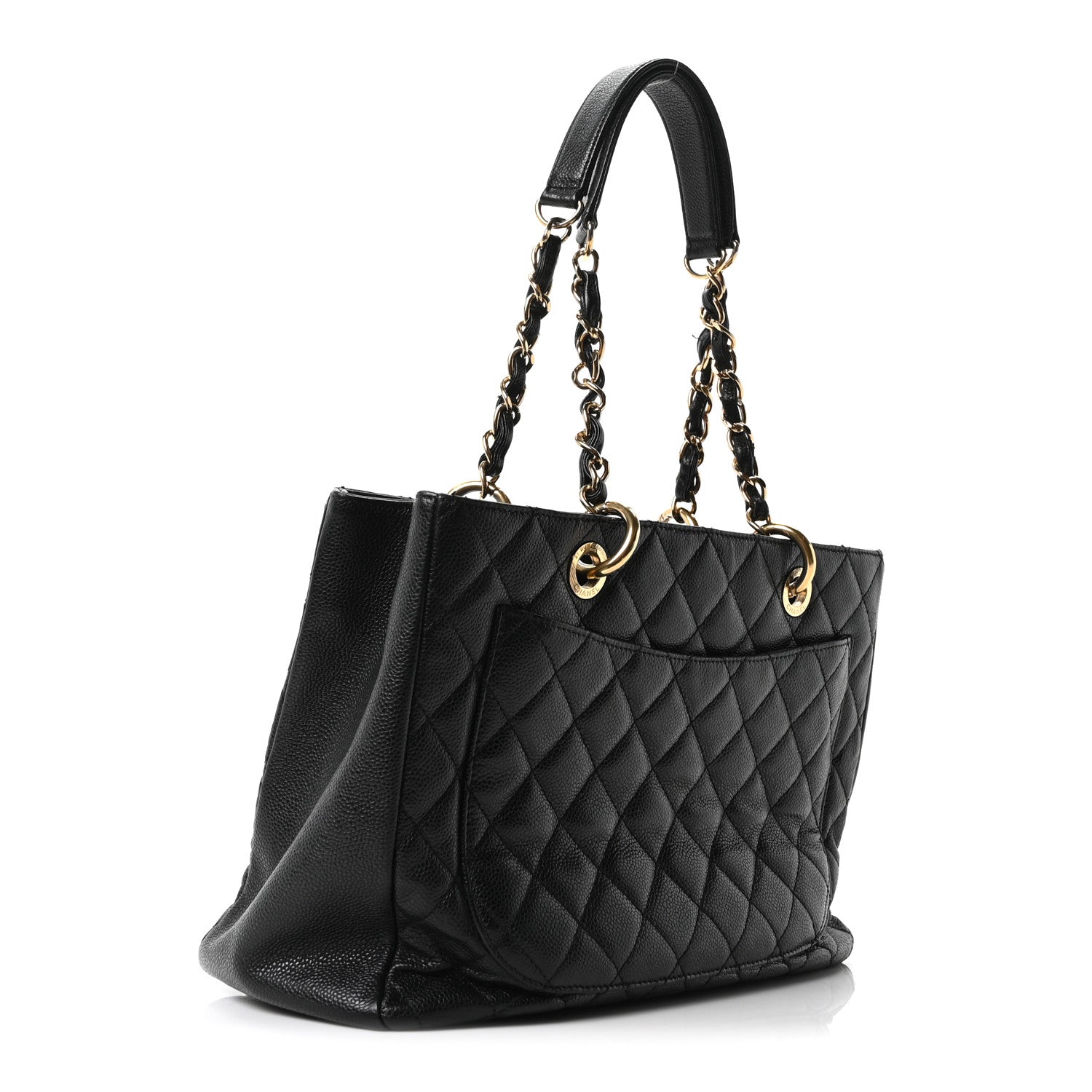 Chanel Caviar Quilted Grand Shopping Tote GST Black