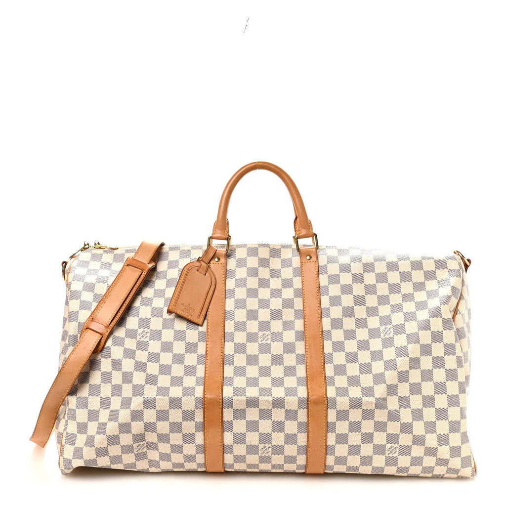 Louis Vuitton Damier Azur Keepall Bandouliere 55