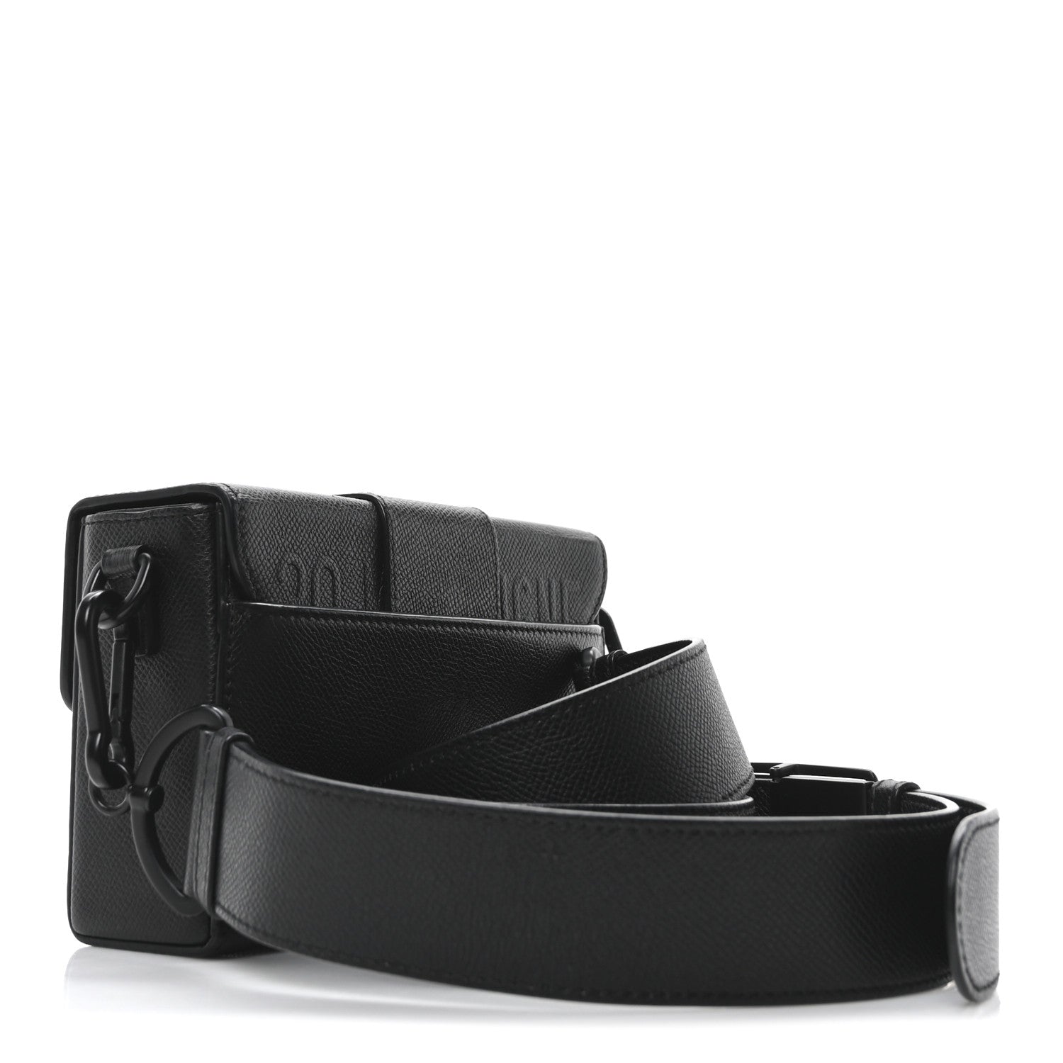 Christian Dior Ultra Matte Grained Calfskin 30 Montaigne Box Bag Black