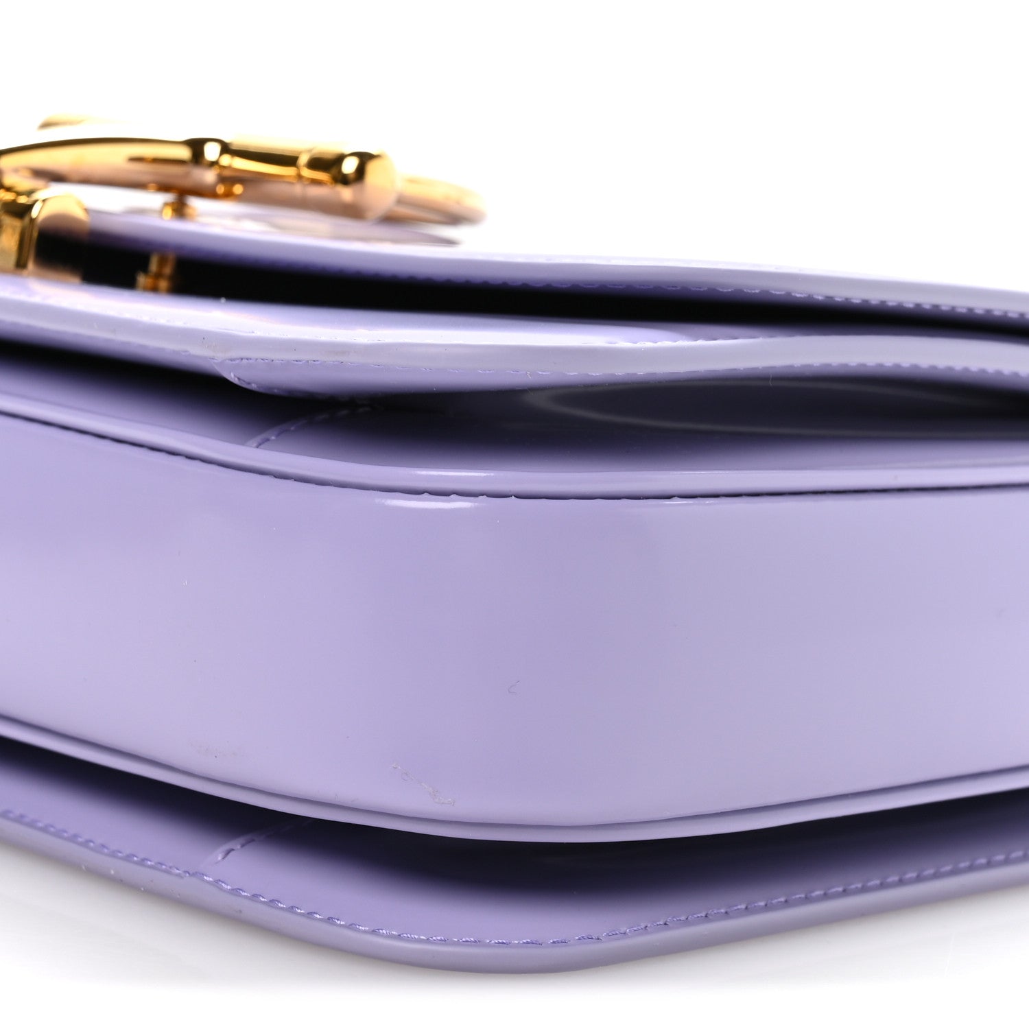 Gucci Patent Siena Small Shoulder Bag Lapis